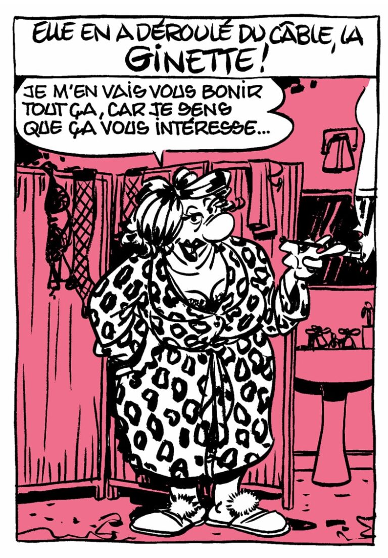 Page 1 de la bande dessinée Ginette de Florence Cestac